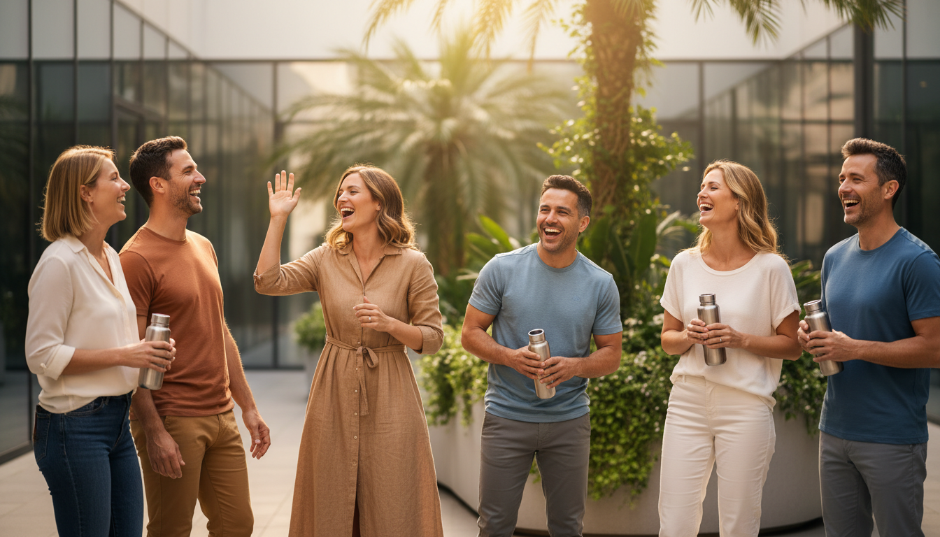 Happy, healthy people