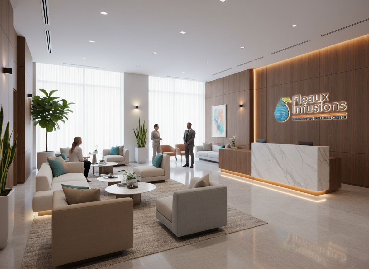 Modern wellness center interior